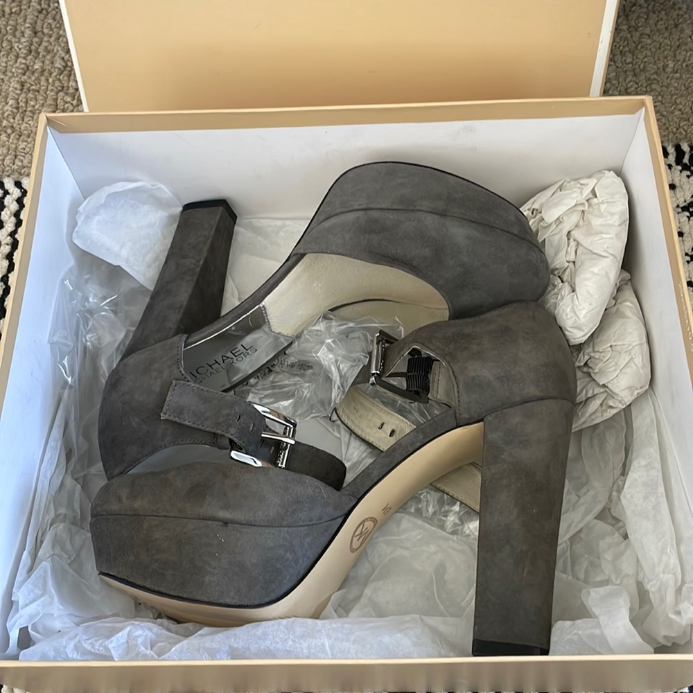 Michael kors ankle strap shoes.